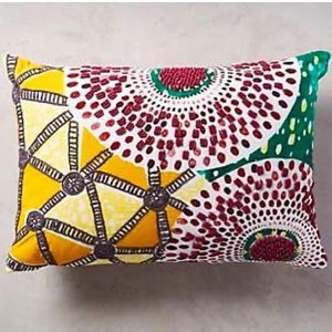 Anthropologie embroidered pillow cover